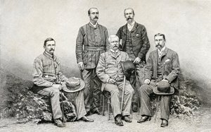 Medlemmer af Sir Henry Morton Stanleys Emin Pasha Relief Expedition, 1890 (trægravering) Sverige