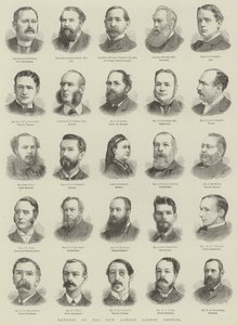 Medlemmar av New London County Council (gravyr) av English School