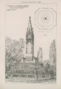 Minnesmärke i St Pancras Gardens av English School