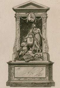 Minnesmärke till William Pulteney, Earl of Bath, Westminster Abbey, London av English School