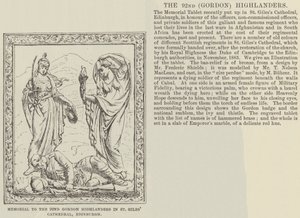 Minnesmärke över den 92:a Gordon Highlanders i St Giles