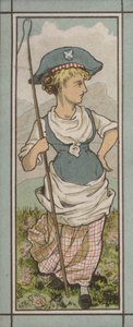 Illustration av meny: Schweiz (färglitografi) av English School