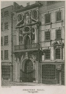 Mercers Hall, Cheapside, London av English School