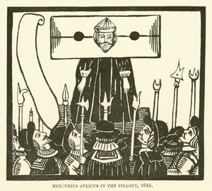 Merkurius i pelaren, 1645 av English School