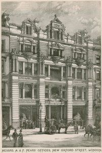 Herrarna A & F Pears kontor, New Oxford Street, London av English School