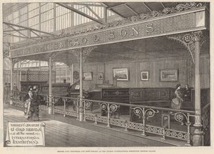 Mrs John Brinsmead and Sons ställer ut på London International Exhibition, Crystal Palace av English School