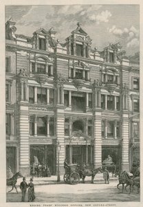 Mrs Pears affärskontor, New Oxford Street, London av English School