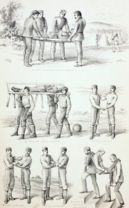Metoder för att bära skadade personer, c.1890 av English School