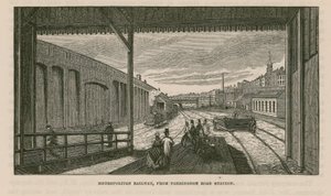 Metropolitan Railway från Farringdon Road station av English School
