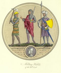 Militärische Gewänder des 13. Jahrhunderts