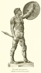 Mirmillo (Restaurering). (Museum of Saint-Germain) av English School