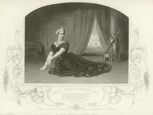 Miss Glyn som Constance, King John, Act III, Scene I av English School