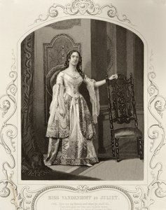 Fröken Vandenhoff som Julia, akt III Scen 1 av Romeo och Julia, från en daguerreotypi, pub. av John Tallis & Co. av English School