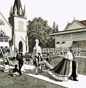 Moderna monarkier: Lyckans rike. Kungen av Tonga av English School
