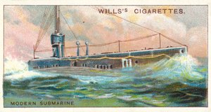 Modern Submarine (chromolitho) av English School