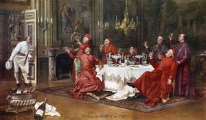 Moet et Chandon, auf das Wohl des Kochs trinken