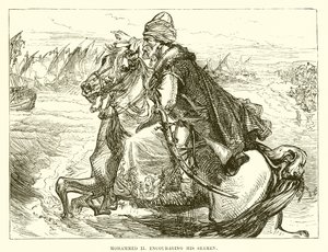 Mohammed II uppmuntrar sina sjömän av English School