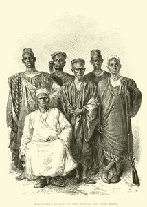Muhammedanska neger från Senegal- och Nigerbassängerna (gravyr) av English School