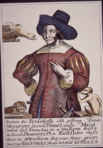 Moll Cutpurse (handfärgad gravyr) av English School