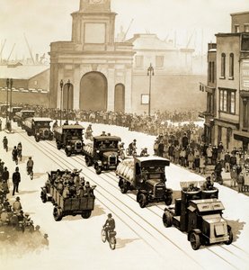 Moments That Made History: The General Strike of 1926 (gouache på papper) av English School