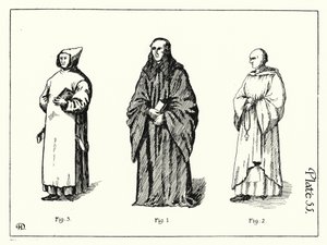 Monastic Orders (litho) av English School