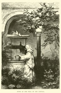 Munk vid brunnen i Certosa av English School