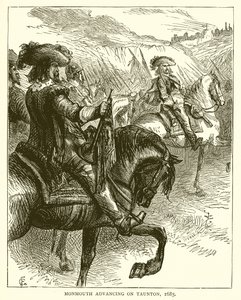 Monmouth avancerar på Taunton, 1685
