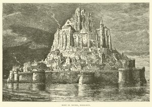 Mont St Michel, Normandie (gravyr) av English School