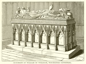 Monument av William av Wykeham, Winchester Cathedral av English School
