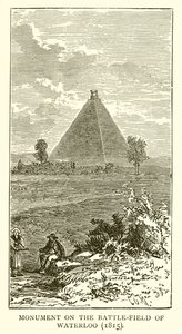 Monument på slagfältet vid Waterloo (1815)