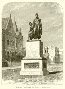 Monument till Burke och Wills i Melbourne av English School