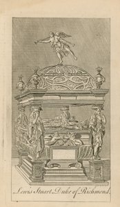 Monument till Lewis Stuart, hertig av Richmond av English School