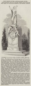 Monument till Madame Soyer, på Kensal Green Cemetery (gravyr) av English School