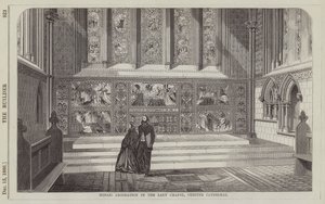 Mosaikdekoration i Lady Chapel, Chester Cathedral (gravyr) av English School