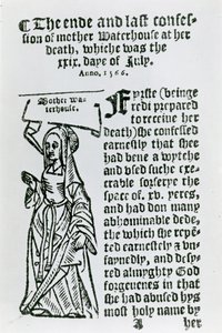 Mother Waterhouse (ca 1503-1566), broschyr, 1566 av English School