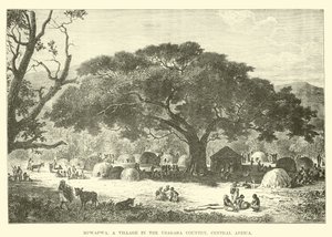 Mpwapwa, en by i Usagara-landet, Centralafrika av English School