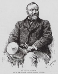 Mr Andrew Carnegie (litografi) av English School