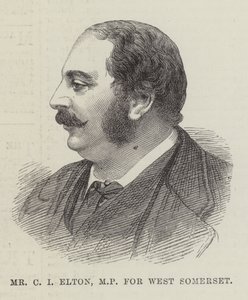 Mr C I Elton, MP för West Somerset (gravyr) av English School