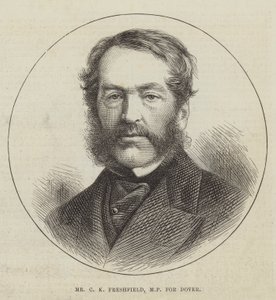 Mr C K Freshfield, MP för Dover (gravyr) av English School