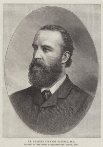 Charles Stewart Parnell, MP, ledare för det irländska parlamentariska partiet av English School