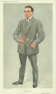 Mr Ernest Shackleton, Sydpolen, 6 oktober 1909, tecknad serie Vanity Fair av English School