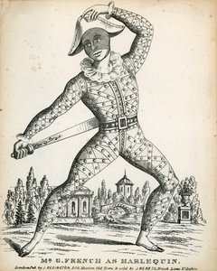 Mr G French som Harlequin av English School