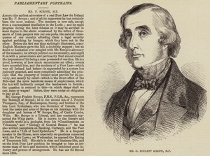 Mr G Poulett Scrope, MP (gravyr) av English School