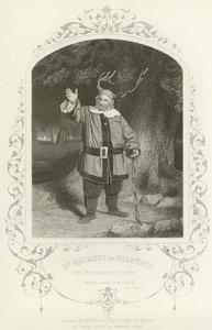 Mr Hackett som Falstaff, The Merry Wives of Windsor, Akt V, scen v