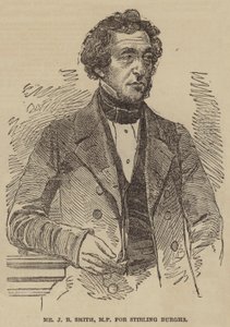 Mr J B Smith, MP för Stirling Burghs (gravyr) av English School