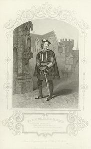 Mr J W Wallack som Gloster, Richard III, akt I, scen I av English School
