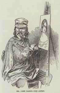 Mr John Parry, konstnären (gravyr) av English School