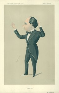 Mr Landon Ronald, Guildhall Music, 13 december 1913, tecknad serie Vanity Fair av English School