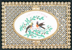 Mr & Mrs Robin, julkort av English School