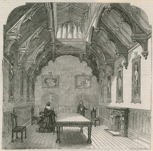 Mr Russells nya herrgård, Park Lane, London: The Dining Hall av English School